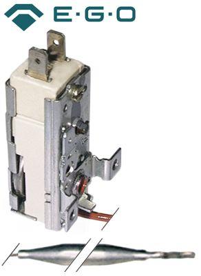 Termostat T.maks. 53°C 1-polet 1NC 16A Føler ø 6mm Føler L 116mm Kapillærrør 600mm Pakdås