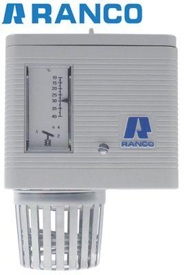 Rumtermostat Arbejdsområde +10 til +40°C RANCO Differens lavt område fast indstillet 1°C