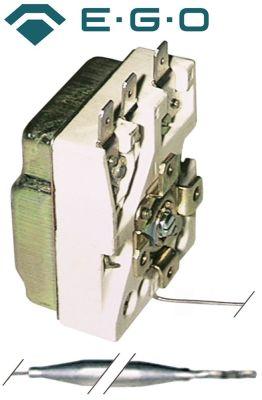 Termostat T.maks. 82°C 1-polet 1CO 16A Pakdåse  - Arbejdsområde 30-82°C Drejevinkel 260° EGO