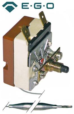 Sikkerhedstermostat Frakoblingstemp. 320°C 1-polet 16A Føler ø 6mm Føler L 77mm Kapillærrør 