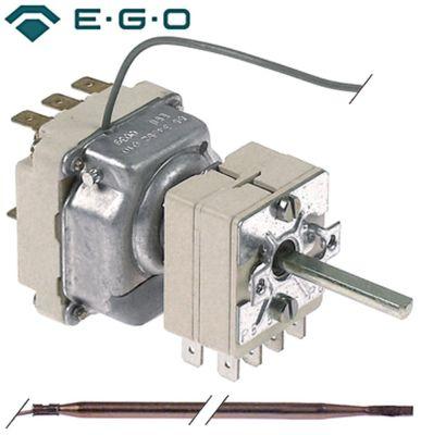 Termostat T.maks. 300°C 3-polet 3NO 16A Føler ø 4mm Føler L 128mm Kapillærrør 880mm