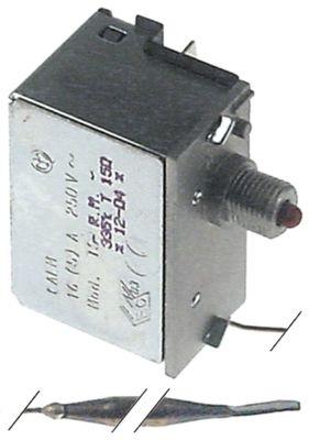 Sikkerhedstermostat Frakoblingstemp. 95°C 1-polet 16A Føler ø 6mm Føler L 80mm Kapillærrør 1