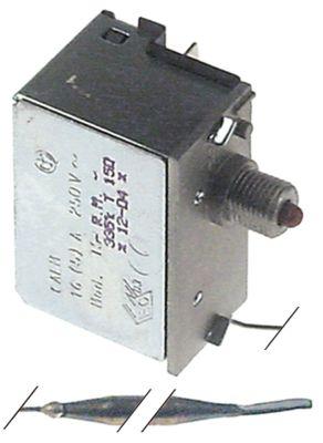 Sikkerhedstermostat Frakoblingstemp. 130°C 1-polet 16A Føler ø 5mm Føler L 120mm Kapillærrør