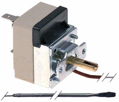 Termostat T.maks. 190°C 1-polet 1NO 16A Føler ø 3mm Føler L 185mm Kapillærrør 980mm