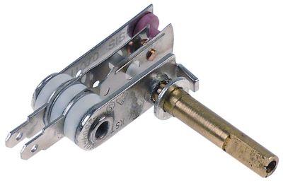 Termostat 1-polet 1NC 10A Pakdåse  - Akse ø 6x4,6mm Arbejdsområde  -°C Akselængde 30mm