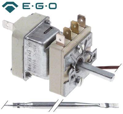 Termostat T.maks. 185°C 1-polet 16A Føler ø 4mm Føler L 235mm Kapillærrør 2420mm Pakdåse 