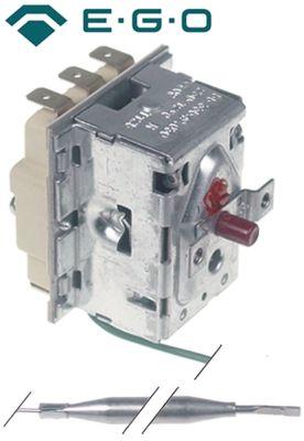 Sikkerhedstermostat Frakoblingstemp. 230°C 3-polet 20A Føler ø 6mm Føler L 88mm Kapillærrør 