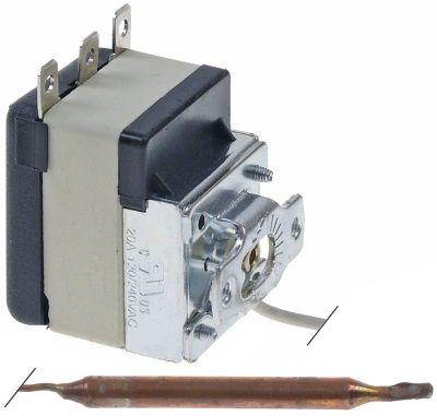 Termostat T.maks. 83°C 1-polet 1CO 20A Føler ø 6mm Føler L 90mm Kapillærrør 620mm Pakdåse