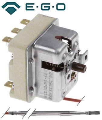 Sikkerhedstermostat Frakoblingstemp. 177°C 3-polet 3NC Føler ø 4mm Føler L 130mm Kapillærrør