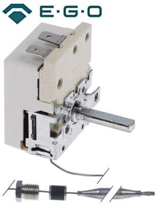 Termostat T.maks. 120°C 1-polet 1NO 16A Føler ø 6mm Føler L 110mm Kapillærrør 870mm