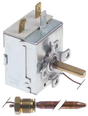 Termostat T.maks. 130°C 1-polet NC 16A Føler ø 7mm Føler L 90mm Kapillærrør 150mm Pakdåse