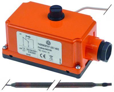 Sikkerhedstermostat Frakoblingstemp. 80°C 1-polet 1CO Føler ø 5mm Føler L 131mm Kapillærrør 