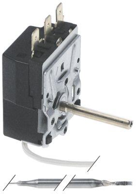 Termostat T.maks. 200°C 1-polet 1CO Føler ø 6mm Føler L 90mm Kapillærrør 1600mm Akse ø 6x