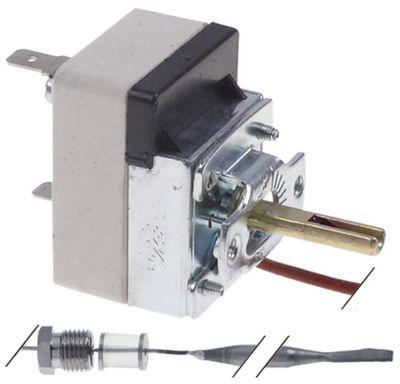 Termostat T.maks. 185°C 1-polet 1NC 16A Føler ø 5mm Føler L 107mm Kapillærrør 950mm
