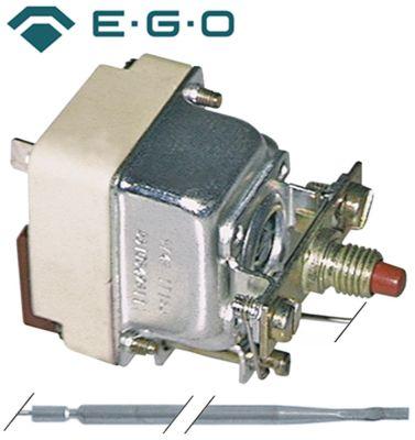 Sikkerhedstermostat Frakoblingstemp. 360°C 1-polet 16A Føler ø 4mm Føler L 128mm Kapillærrør