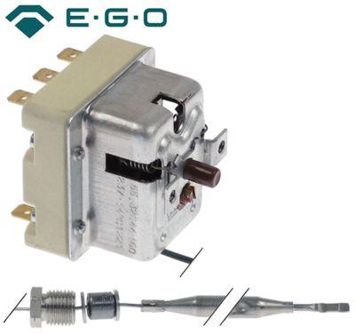 Sikkerhedstermostat Frakoblingstemp. 237°C 3-polet 20A Føler ø 6mm Føler L 98mm Kapillærrør 