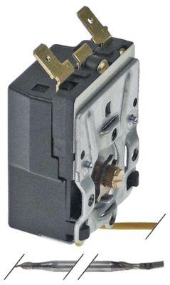 Termostat T.maks. 95°C 1NO 16A Føler ø 4mm Føler L 244mm Kapillærrør 1180mm Akse ø 6mm