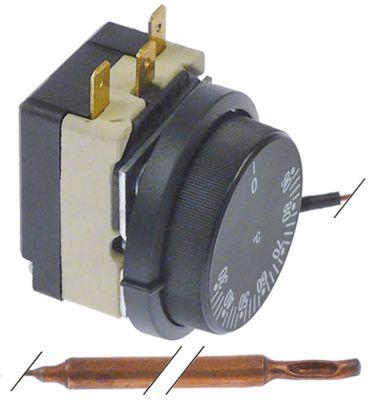 Termostat 1-polet 1CO 16A Føler ø 65mm Føler L 67mm Kapillærrør 1450mm Akse ø 6x4,6mm
