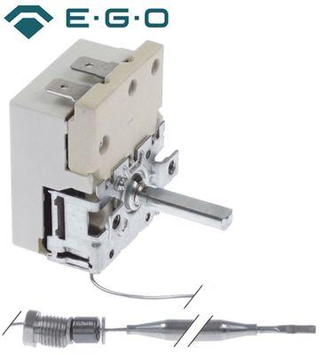 Termostat T.maks. 190°C 1-polet 1NO 16A Føler ø 6mm Føler L 115mm Kapillærrør 900mm
