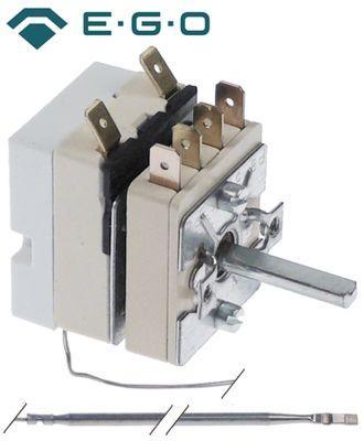 Termostat 1-polet 1NO 16A Føler ø 3mm Føler L 160mm Kapillærrør 870mm Pakdåse  -