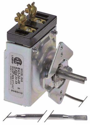 Termostat T.maks. 287°C 1-polet 1NO 30A Føler ø 47mm Føler L 290mm Kapillærrør 1200mm