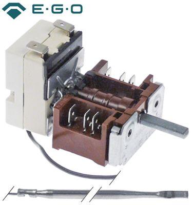 Termostat 1-polet 1NO 16A Føler ø 3mm Føler L 160mm Kapillærrør 980mm Pakdåse  -