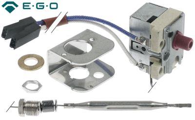 Sikkerhedstermostat-sæt Frakoblingstemp. 225°C 1-polet NC 5A Føler ø 6mm Føler L 80mm