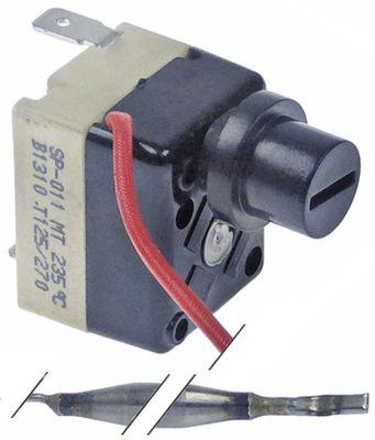 Sikkerhedstermostat-sæt Frakoblingstemp. 235°C 1-polet 1NC 16A Føler ø 5mm Føler L 73mm