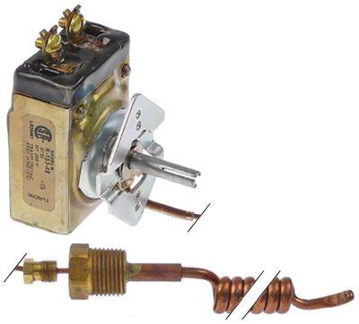 Termostat T.maks. 142°C 1-polet 1NO 25A Føler ø 13mm Føler L 230mm Kapillærrør 1200mm