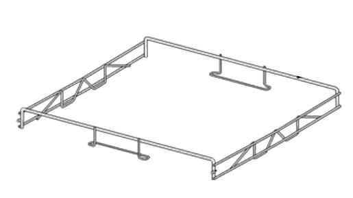 Metalramme for bestikbakke, Miele opvaskemaskine