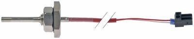 Temperaturføler Pt100 Kabel PTFE Føler -100 til +450°C Føler ø4x20mm Kabellængde 5m