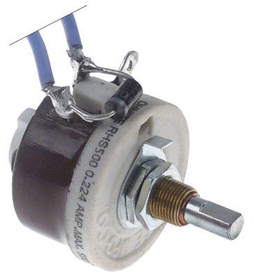 Potentiometer 5kOhm Drejevinkel 270° Akselængde 19mm Stiktype Fladstik 6,3 mm