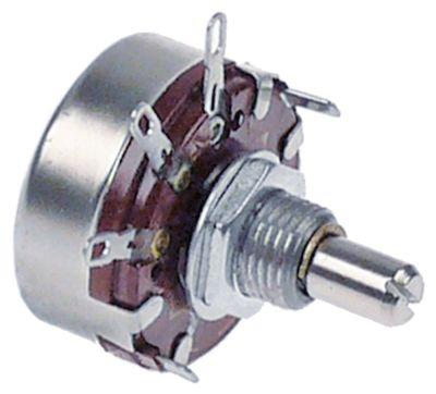 Potentiometer Gevind M10x0,75 Akse ø 6mm Akselængde 51mm Drejevinkel 280° 10kOhm