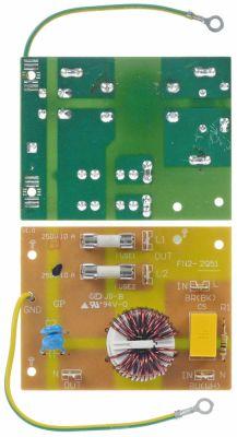 Netfilter 250V 50/60Hz Tilslutning Fladstik 6,3 mm Printkort Kabellængde 130mm H 20mm L 90mm B 70m