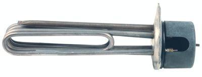 Varmelegeme 3000W 230V L 207mm 3-hulsflange Tilslutning M4 Rør ø 85mm VK 3 LA 73mm H 46mm