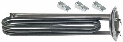 Varmelegeme 2500W 230V L 225mm Rundflange Tilslutning Fladstik 6,3 mm Rør ø 65mm VK 1 H 36mm