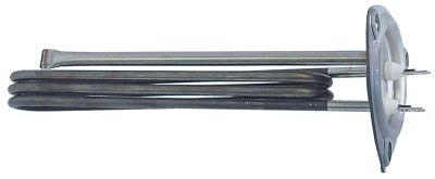 Varmelegeme 3000W 230V L 330mm 3-hulsflange Tilslutning Fladstik 6,3 mm Rør ø 625mm VK 1
