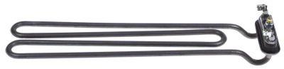 Varmelegeme 2400W 230V L 383mm Ekspansionsflange Tilslutning Fladstik 6,3 mm Rør ø 85mm VK 1 H 24mm