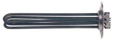 Varmelegeme 4500W 230V L 218mm 3-hulsflange Tilslutning Fladstik 6,3 mm Rør ø 63mm VK 3 H 29mm