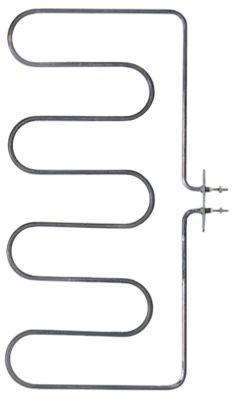 Varmelegeme 1500W 230V L 223mm L1 12mm L2 211mm B1 200mm B2 30mm Firkantflange Tilslutning M4