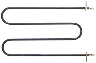 Varmelegeme 1300W 230V L 330mm Laskefastgørelse Tilslutning Fladstik 6,3 mm Rør ø 85mm VK 1