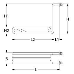 Varmelegeme 2000W 230V