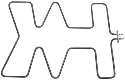 Varmelegeme 3000W 400V L 607mm L1 25mm L2 580mm B1 200mm B2 32mm Firkantflange Tilslutning M5