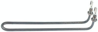 Varmelegeme 2000W 230V L 264mm 2-huls fastgørelse Tilslutning Fladstik 6,3 mm Gevind M10