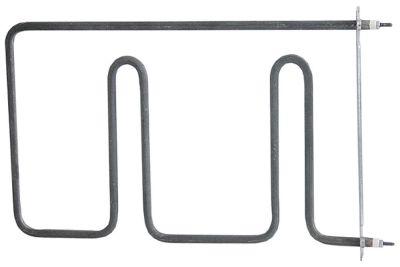 Varmelegeme 1275W 230V L 325mm Bageovn Firkantflange Tilslutning M4 Rør ø 85mm VK 1