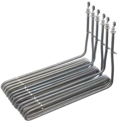 Varmelegeme 9000W 230V L 320mm B1 5mm H1 165mm H2 40mm 6-huls fastgørelse