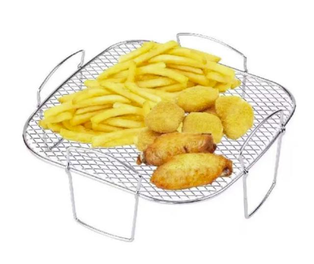 Høj rist til Airfryer, 20,5x20,5x9 cm