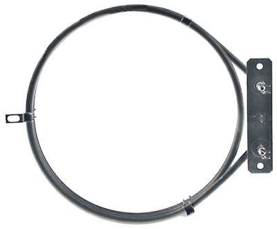 Varmelegeme 3300W 240V L 215mm B1 60mm H1 5mm H2 25mm Firkantflange Tilslutning Fladstik 6,3 mm