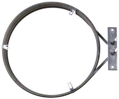 Varmelegeme 2900W 230V L 268mm L1 35mm B1 30mm H1 11mm H2 32mm Firkantflange