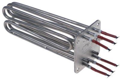 Varmelegeme 9000W 240V L 202mm Flange Tilslutning Kabel Rør ø 63mm VK 3 LA 60/64mm